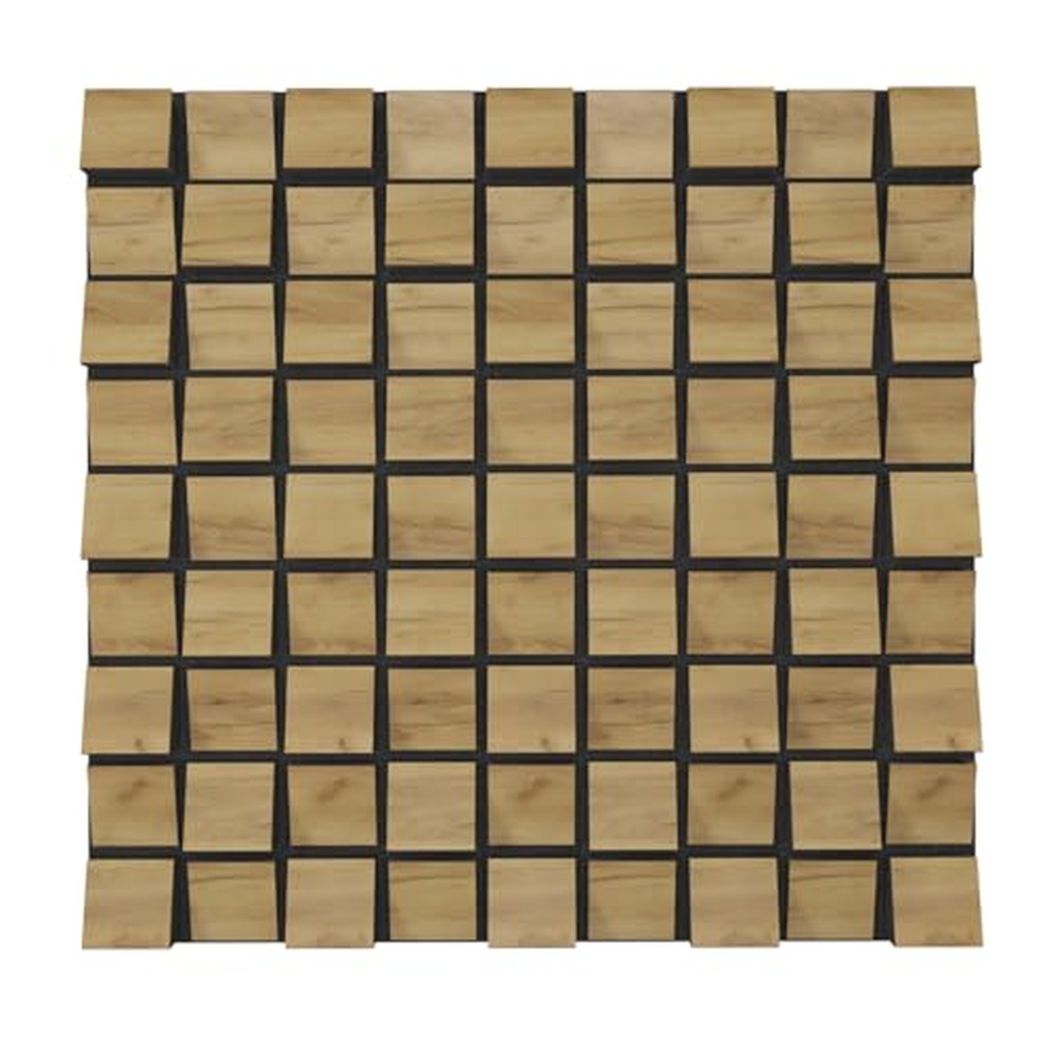 18-Pack Acoustic Slat Wall Stripes, Wooden HDF Decorative Diffuser - Oak (ZARINA) — image 3