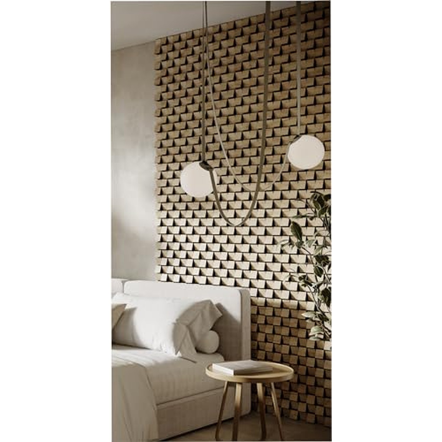 18-Pack Acoustic Slat Wall Stripes, Wooden HDF Decorative Diffuser - Oak (ZARINA)