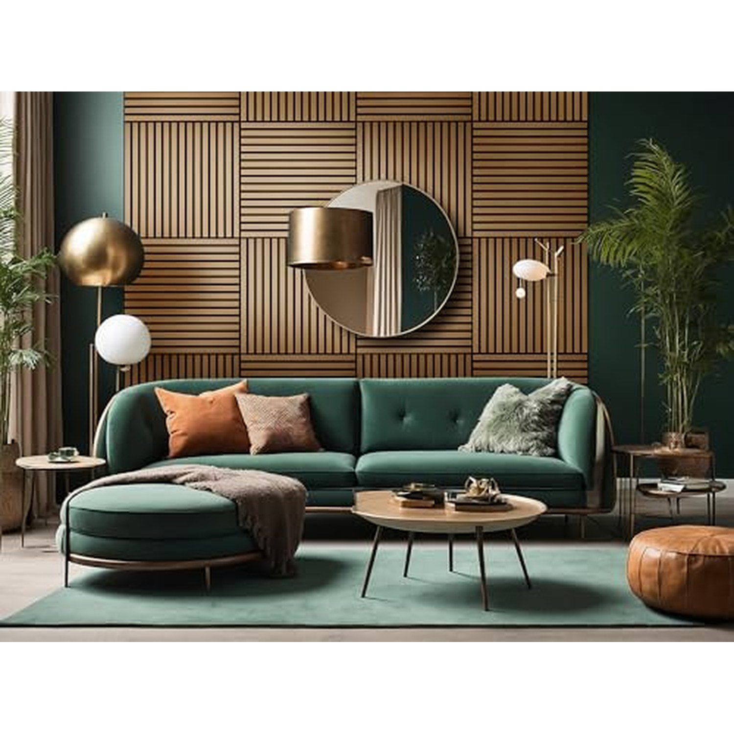 Fuse Acoustic Wooden Slatted Wall Panel - Natural Oak, 60x60cm — image 2