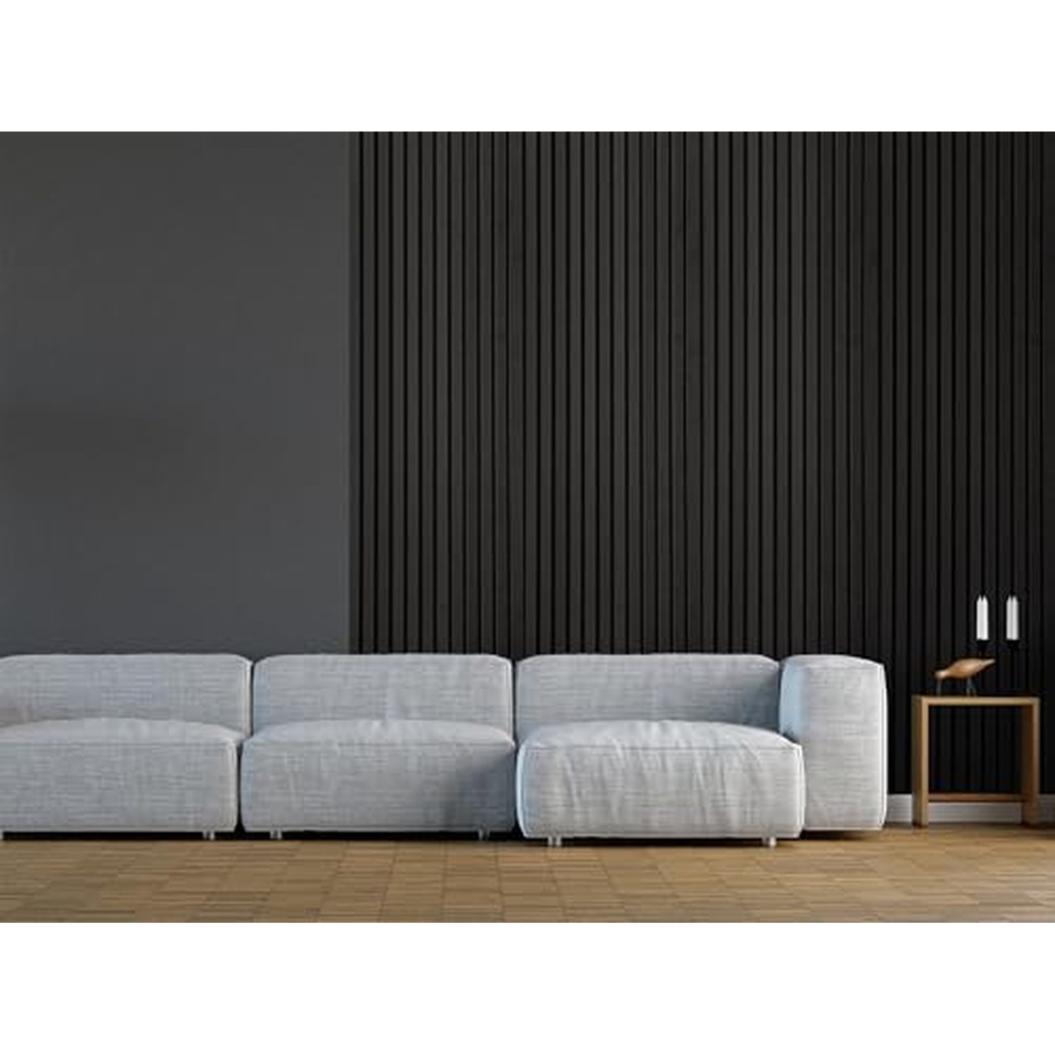 Fuse Acoustic Wooden Wall Panel - Black Oak, 240x60cm — image 2