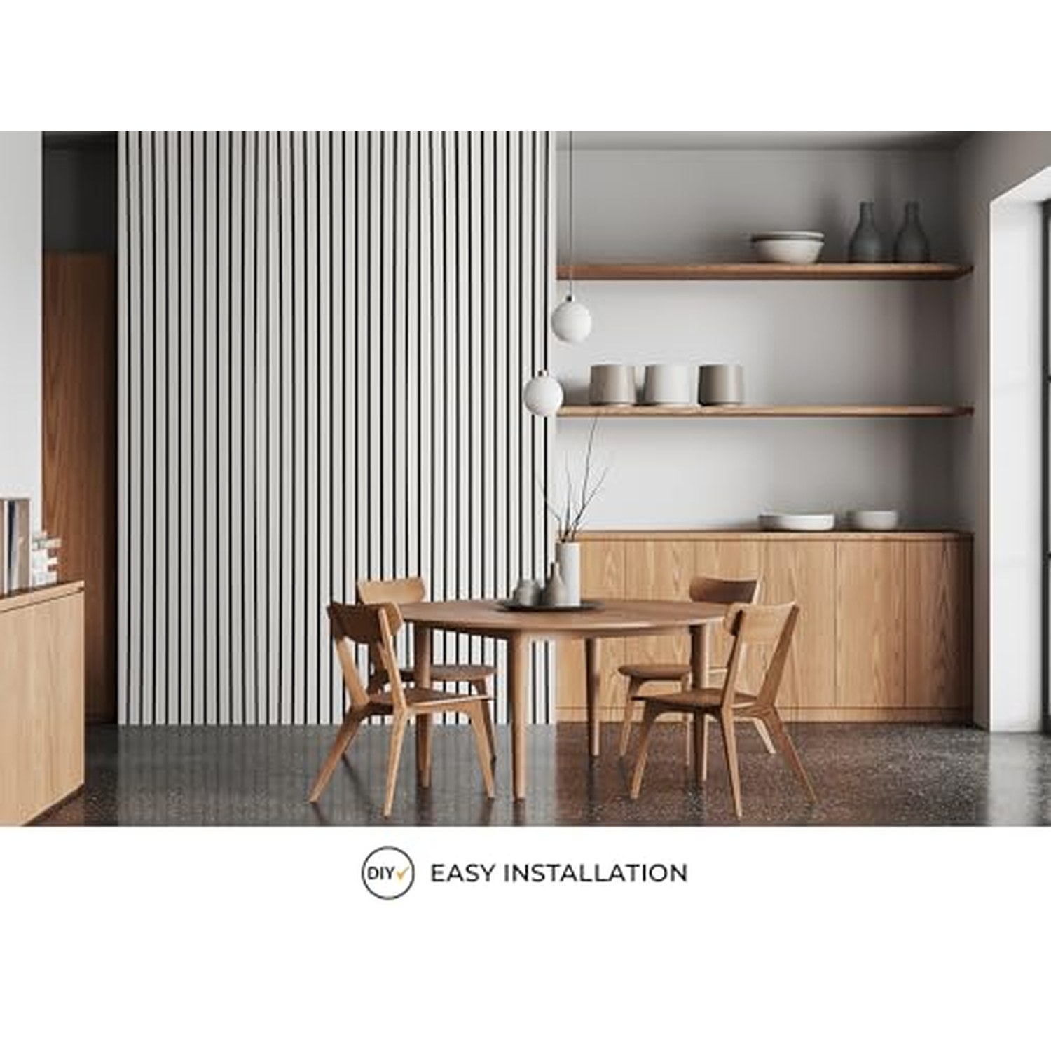 Fuse Acoustic Wooden Wall Panel - White Oak, 240x60cm — image 4