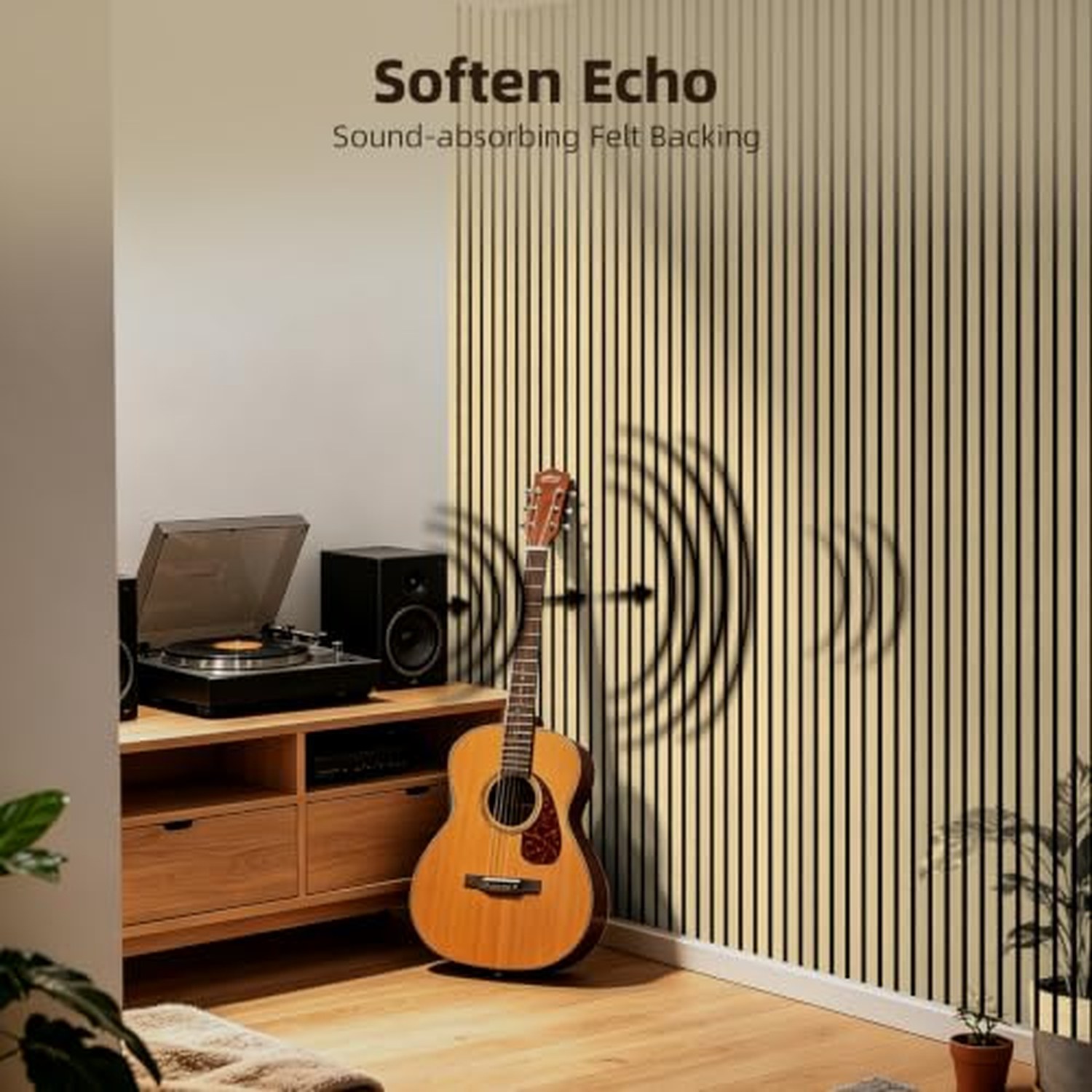 Vieshful 20-Pack Flexible Wood Slat Wall Panels - Natural Oak, 28x40cm — image 4
