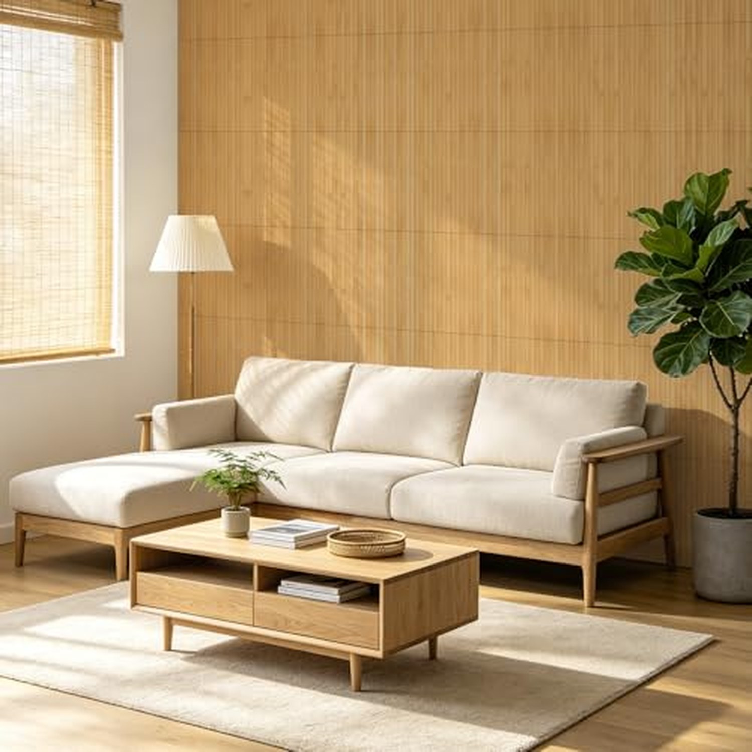 Vieshful Natural Bamboo Wall Panel, Flexible Carbonized, 40x240cm — image 3